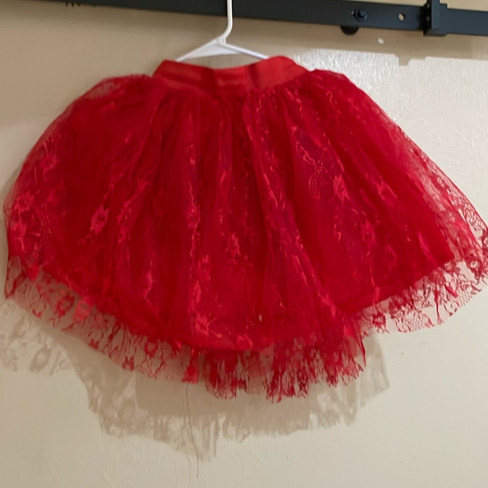 Red Lace Tutu - Adult Size